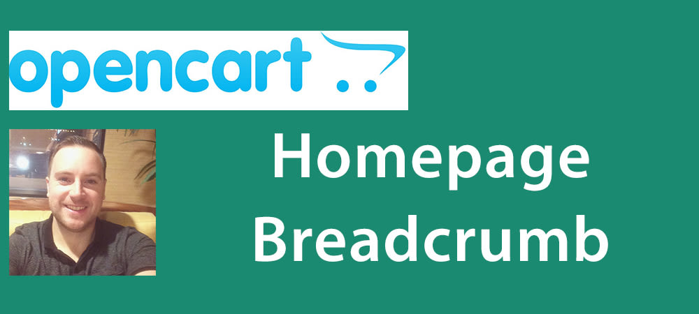 Edit the homepage breadcrumb in opencart