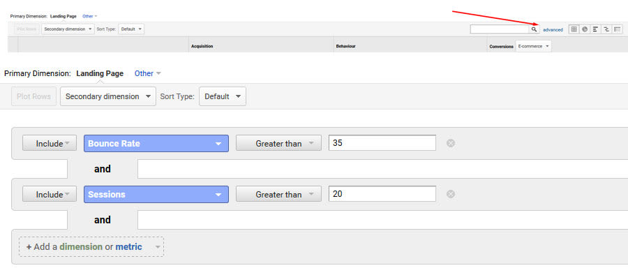 How to find poor pages in analytics