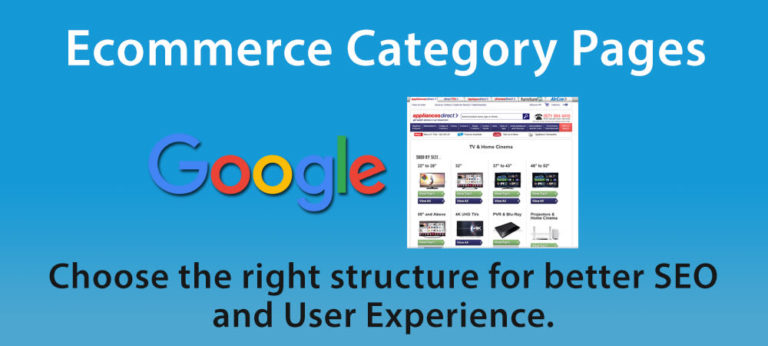 Ecommerce category page structure