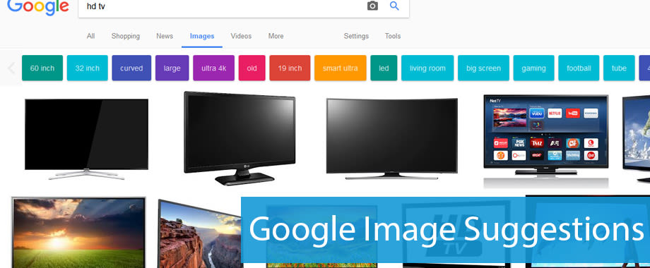Suggested searches within Google image search
