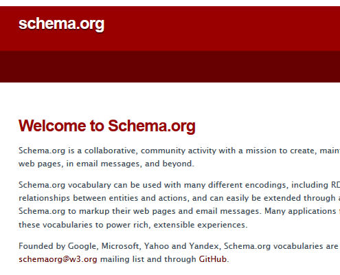 Schema.org website