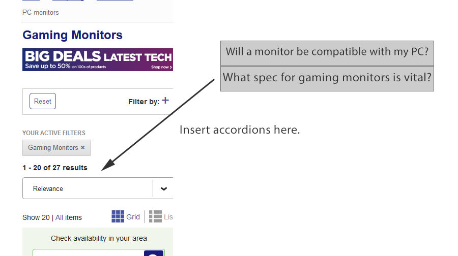 Add faq accordions on mobile