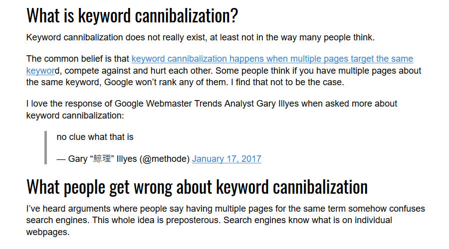 Search Engine Land Keyword Cannibal Article