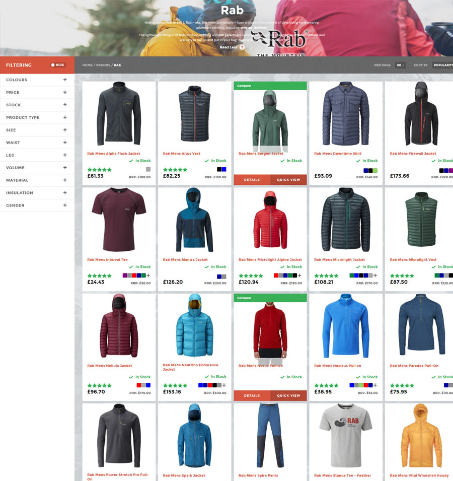 All Outdoor RAB page