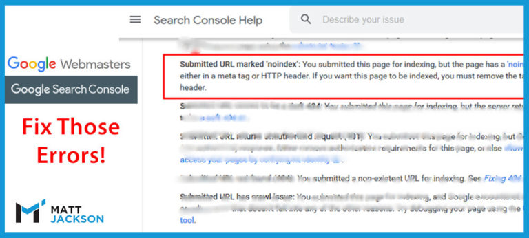 submitted url marked no index
