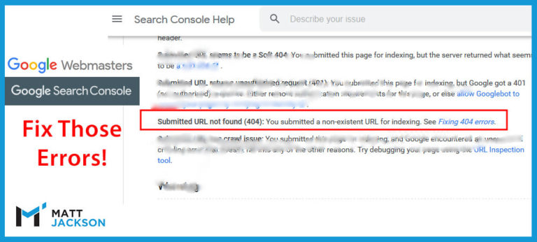 submitted url not found